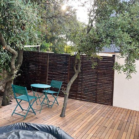 Studio Independant - Terrasse Et Piscine En Ete Restinclieres Kültér fotó