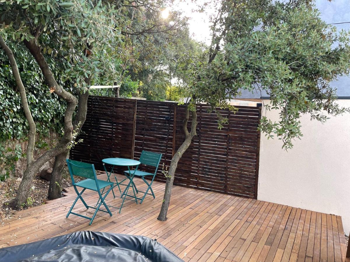 Studio Independant - Terrasse Et Piscine En Ete Restinclieres Kültér fotó